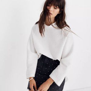 Madewell Texture & Thread Long-Sleeve Mockneck Top